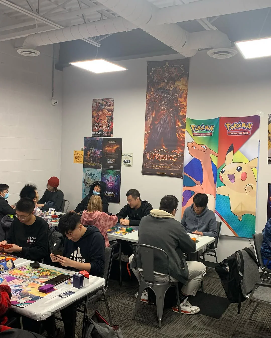 Players at Derpy Cards league night